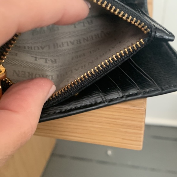 Lauren Ralph Lauren Black Card Case/Mini Wallet - Picture 5 of 9